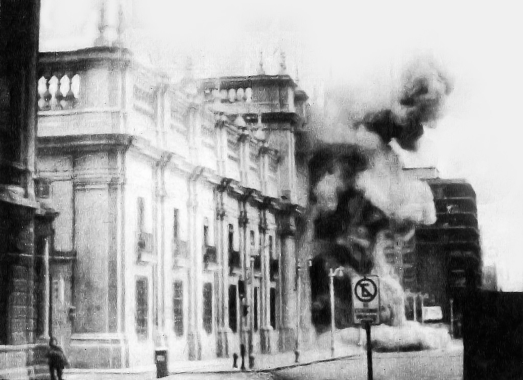 Bombardeo del Palacio de La Moneda (11 de setiembre de 1973).