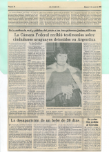 La camara federal recibio testimonios sobre ciudadanos uruguayos detenidos en Argentina 