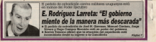 (Carpeta: Unidad 6 Memoria y Políticas de la amnesia) "Enrique Rodríguez Larreta: esta gente ha hecho de la mentira.." 