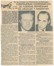 En carpeta Asesinato de Michelini Gutierrez Ruiz Whitelaw Barredo_10 Comprueban coordinacion de fuerzas represivas de Uruguay y Argentina 