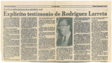 Explicito testimonio de Rodriguez Larreta 