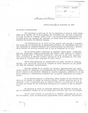 Carta de Carlos Alberto Ferreyra a Perez Esquivel 